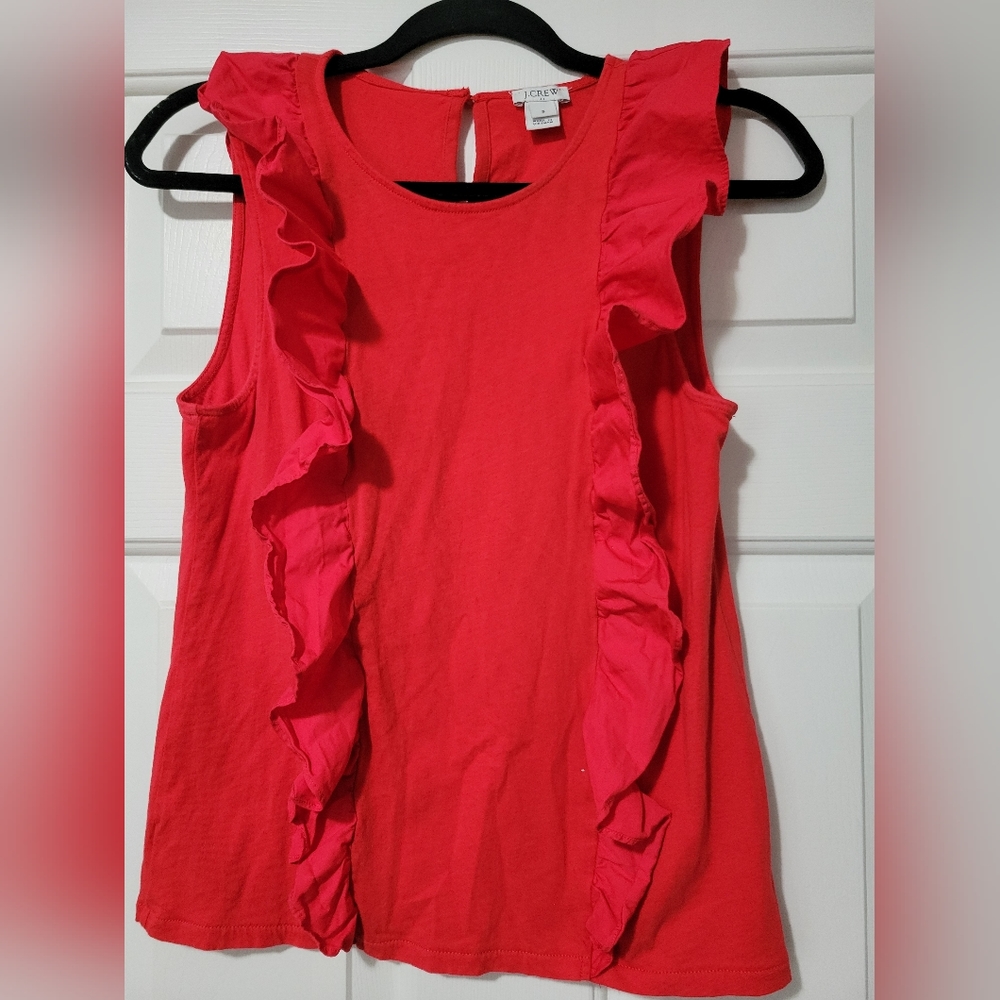 J Crew Ruffle Tank